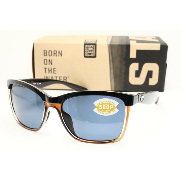 Costa Accessories - Costa Ana 107 OGP Black Square Sunglasses 55mm